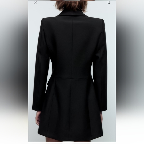 Zara double breasted long blazer - Picture 6 of 8
